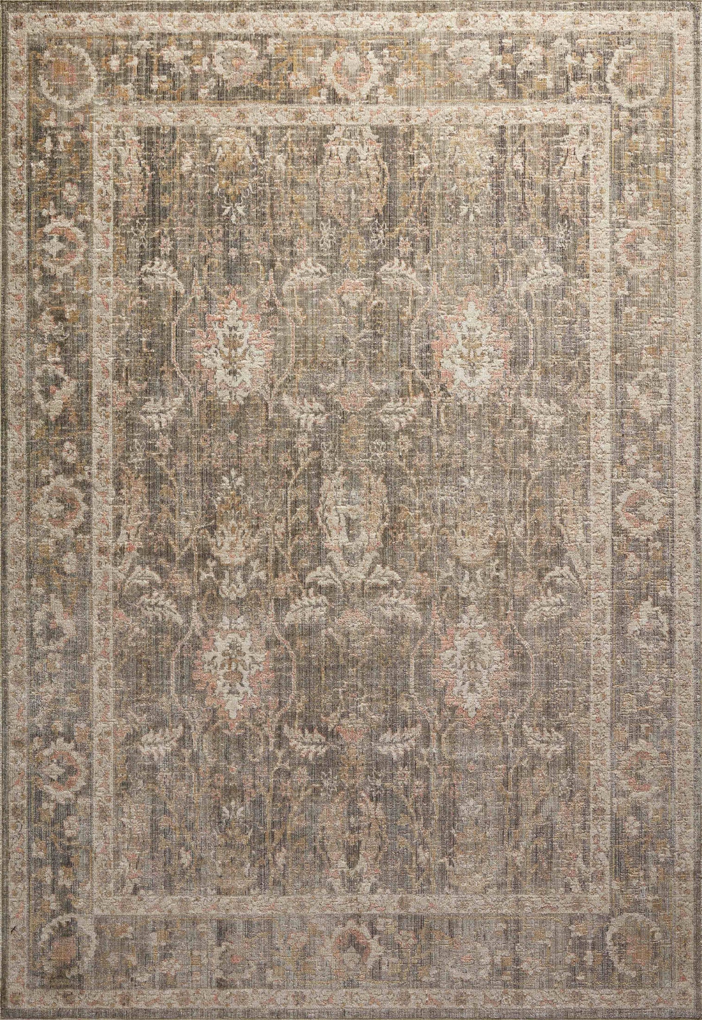 Chris Loves Julia x Loloi 5'0" 7'10" Sage/Blush Rosemarie ROE-01 Area Rug - Product image 1