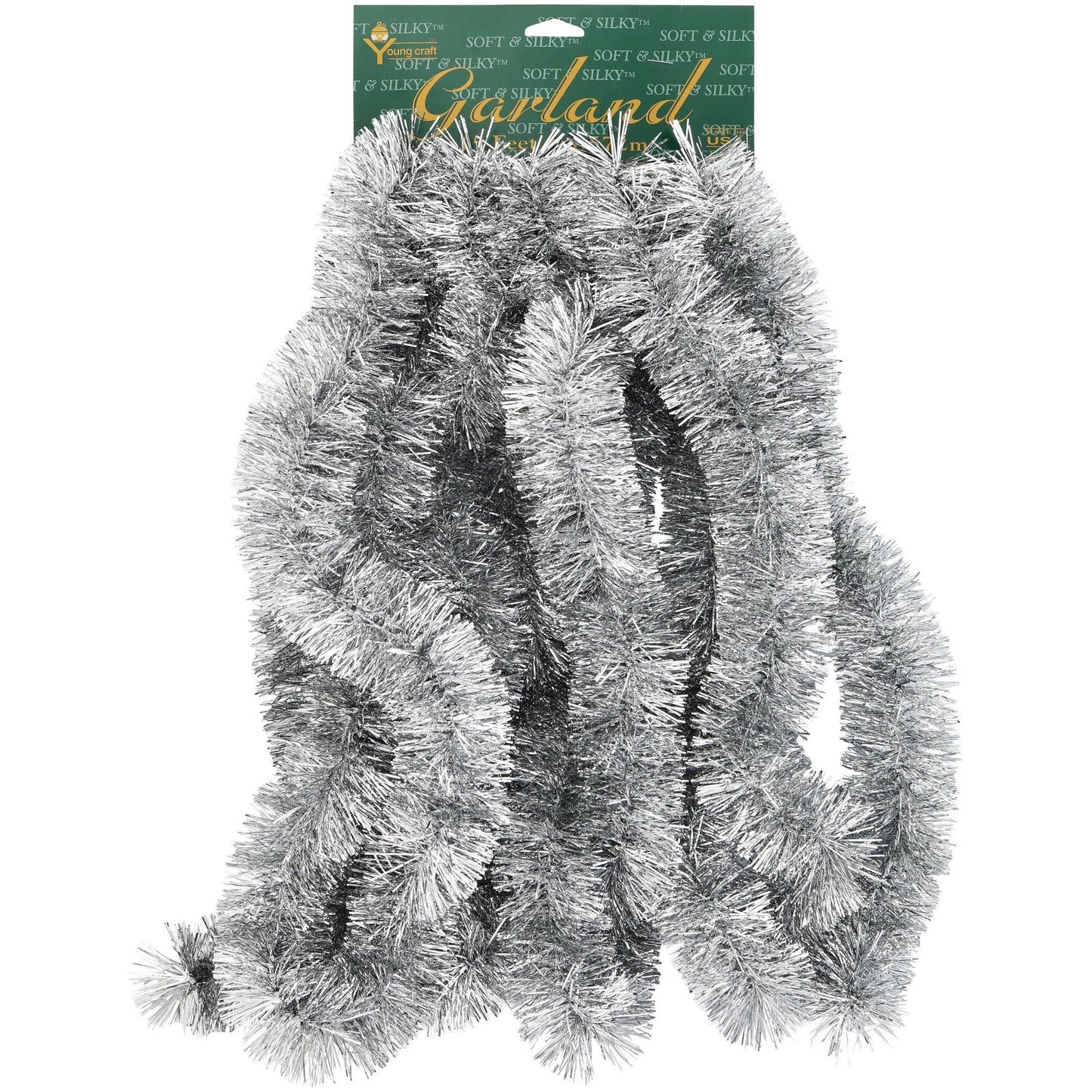 Wondershop Christmas Silver Tinsel Garland - Product image 1