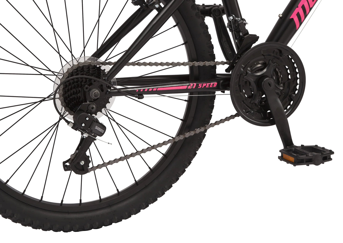 Mongoose 24 - In. Excursion Unisex Mountain Bike, Black, 21 Speeds - Product image 6