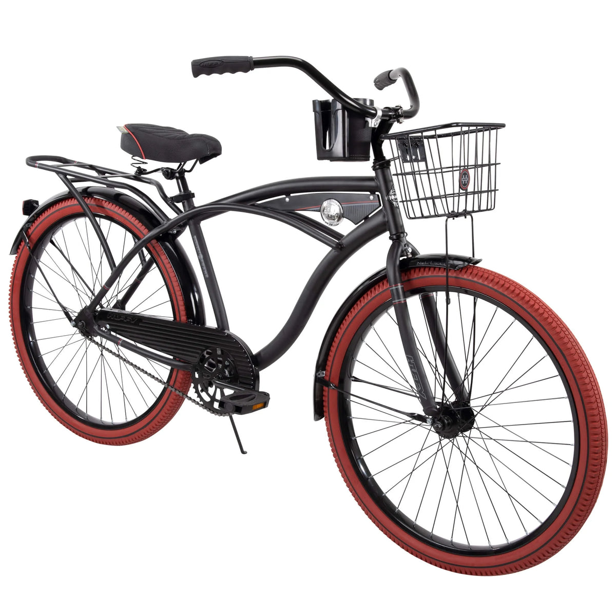 26 Nel Lusso Men'S Cruiser Bike, Matte Black - Product image 1