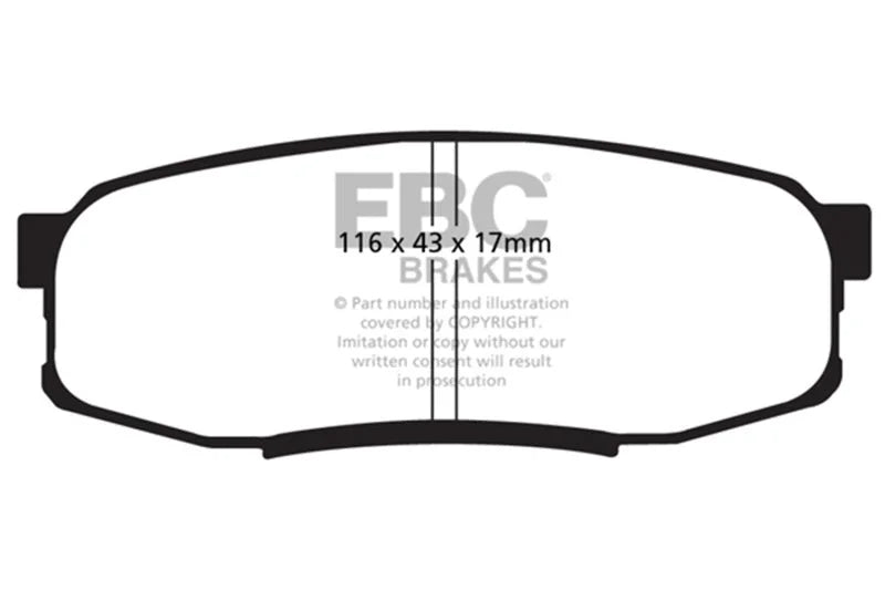 EBC Extra Duty - Rear Pad PN ED91816