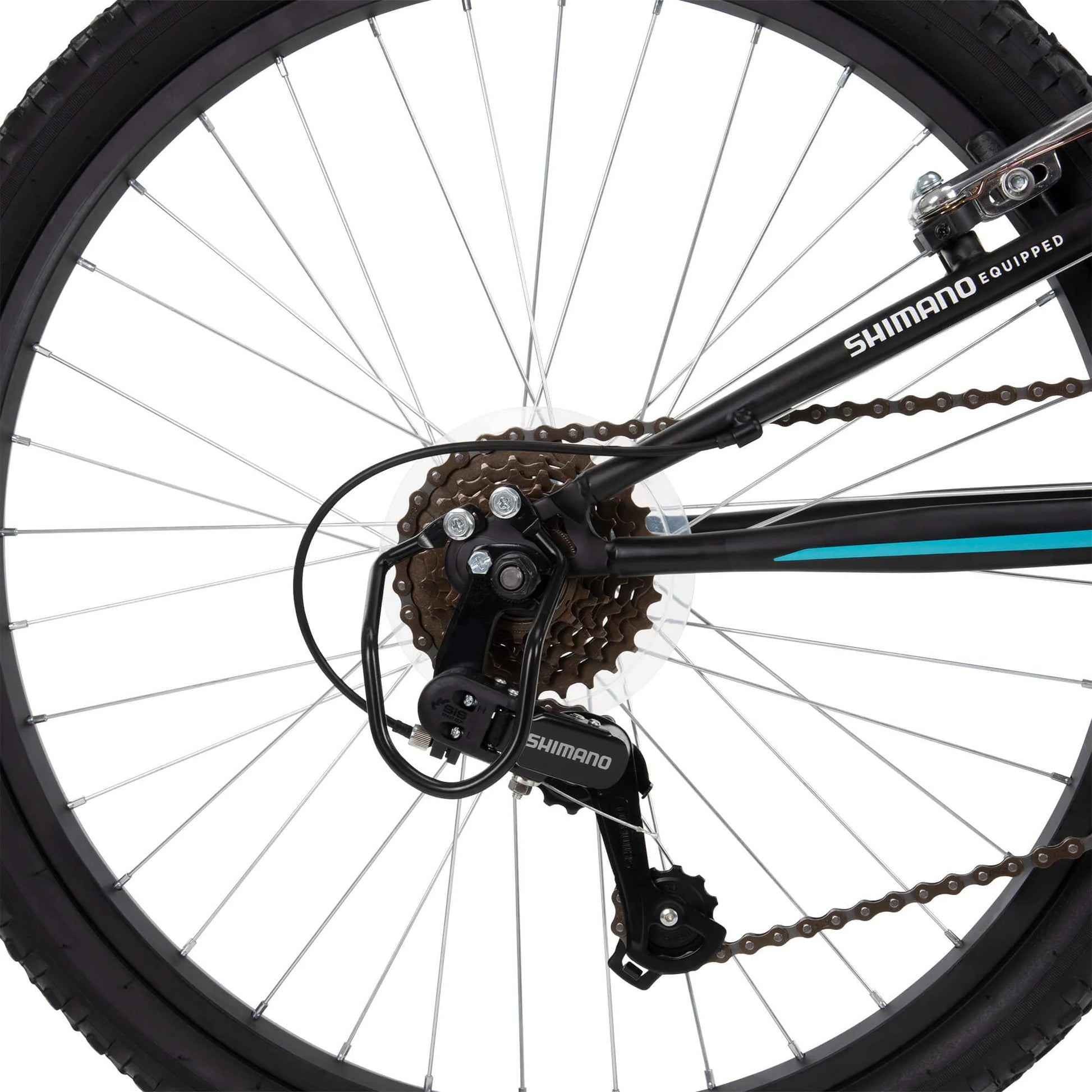 Huffy 24" Trail Runner Girls Full Suspension Mountain Bikes, Teal Blue - Product image 8