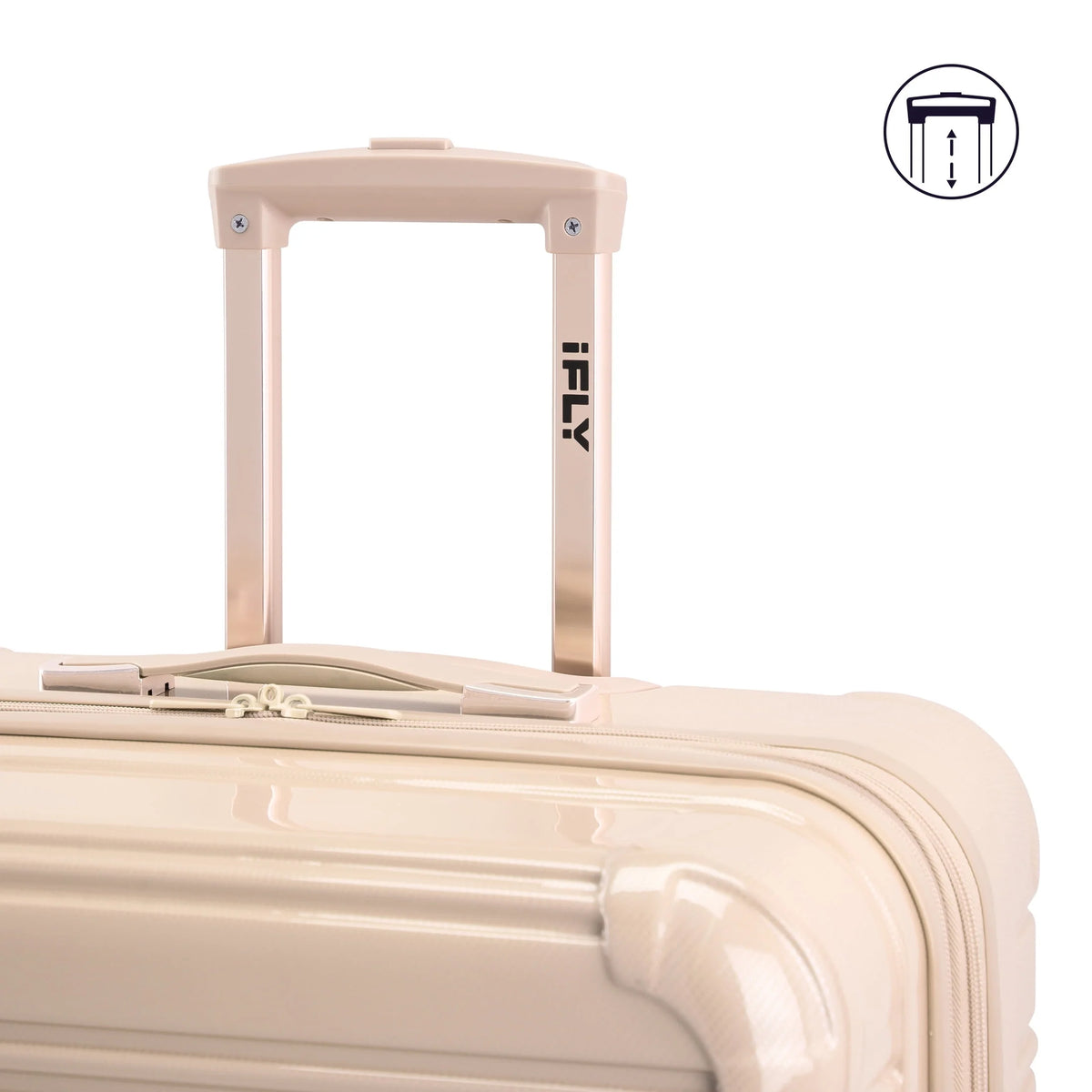 Ifly Hardside Fibertech Luggage 28" Checked Luggage, Champagne - Product image 7